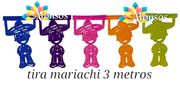 ENRAMADA DE PAPEL MARIACHI 3 MTS