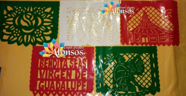 ENRAMADA DE PLASTICO 5 MTS GUADALUPANO TRICOLOR